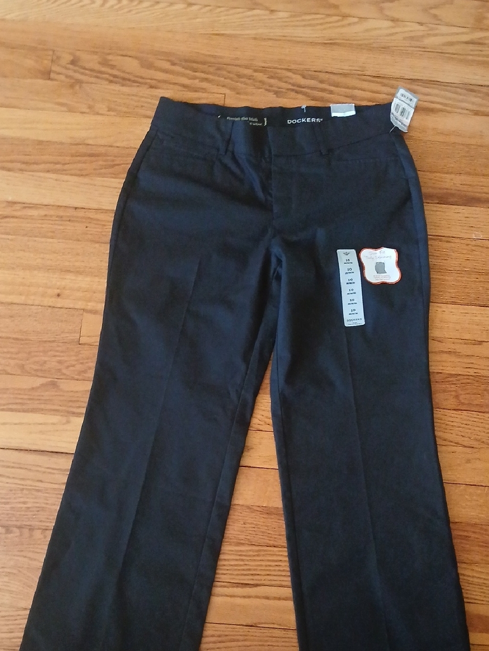 NWT Dockers Black Straight-Leg Work Pants Women's Size 10 - Picture 4 of 10
